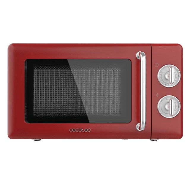 Cecotec 01710 Microwave Red, Stainless Steel 20 L 700 W Countertop 6 Power Levels Grill Function