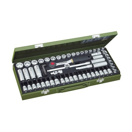 SUPER COMPACT SOCKET SET 3/8IN 65 PCS