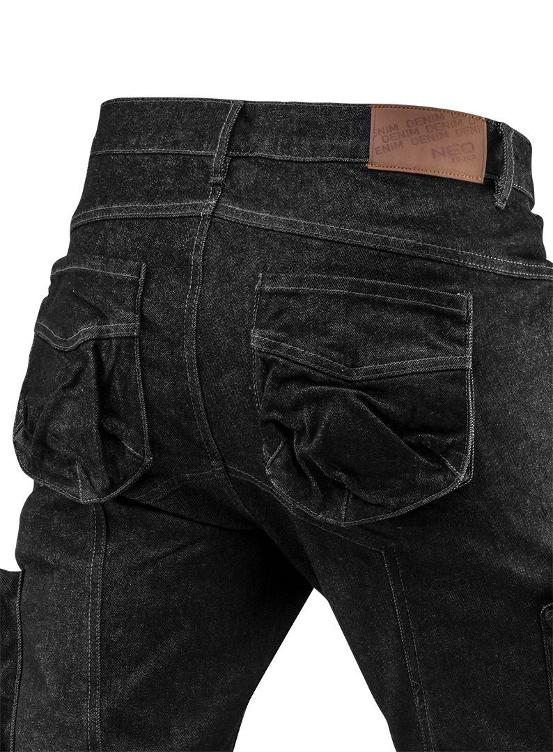 DENIM 5-pocket work trousers  black  size S