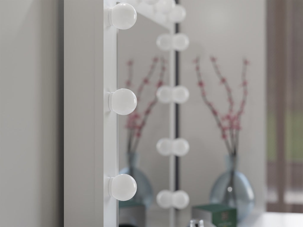 Topeshop Z.MARINA LUSTRO BIEL Vanity Set with Mirror White