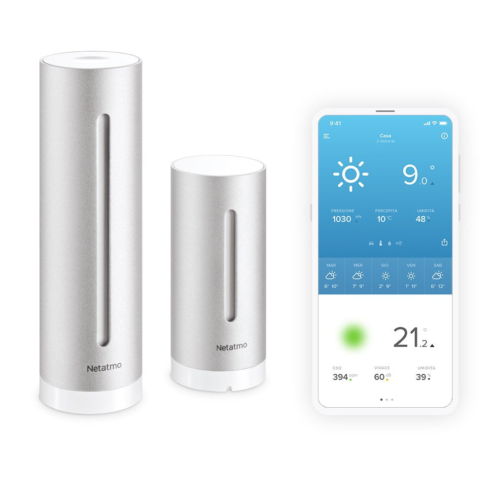 Netatmo NWS01-EC Digital Weather Station Aluminum Wi-Fi