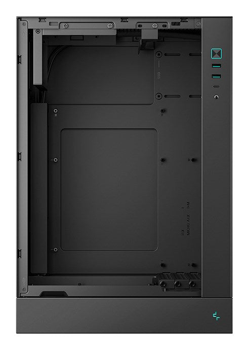 DeepCool CH170 PLUS Tower Black - Compact PC Case with Tempered Glass Panel