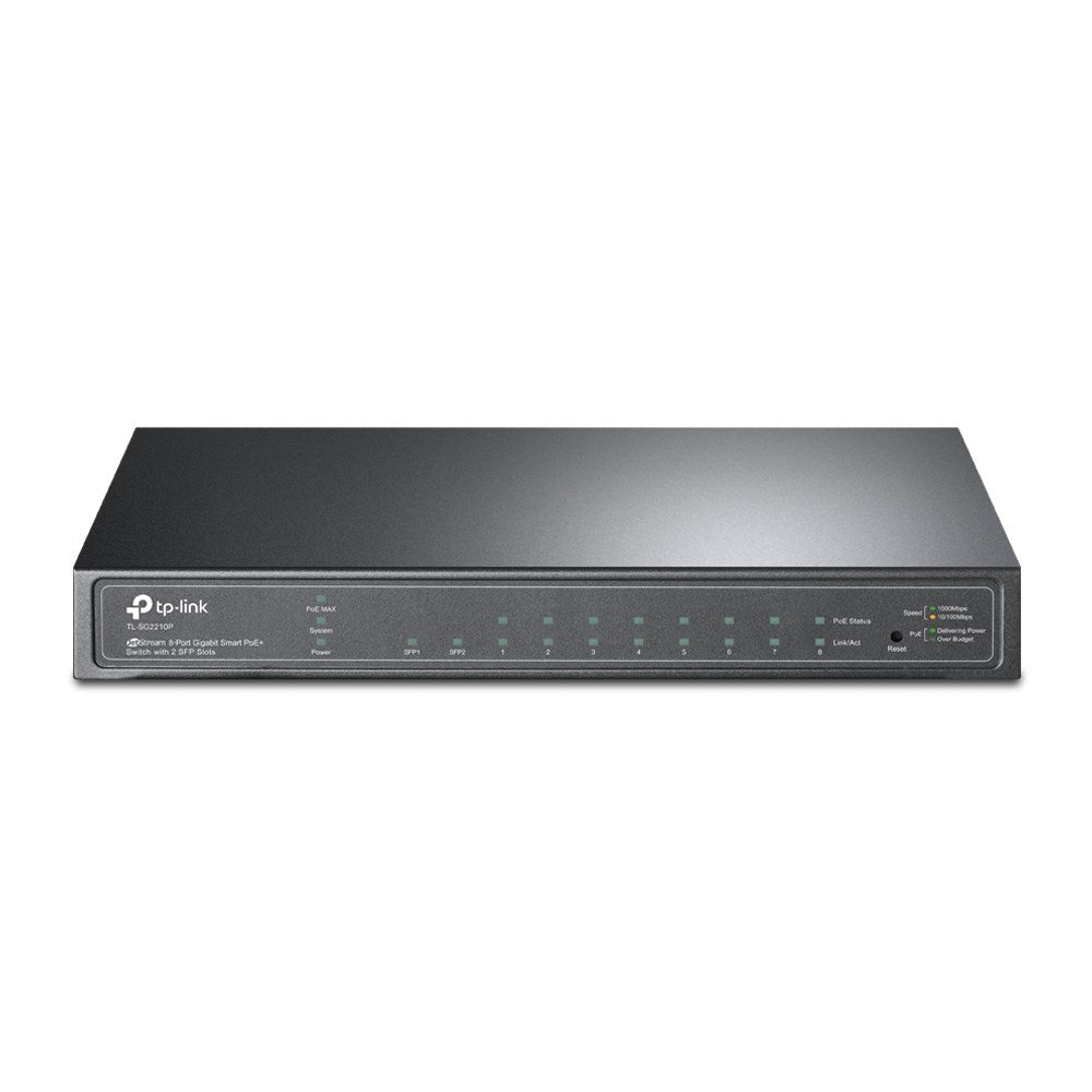 TP-Link TL-SG2210P 8-Port Gigabit Smart PoE+ Switch 2 SFP Slots