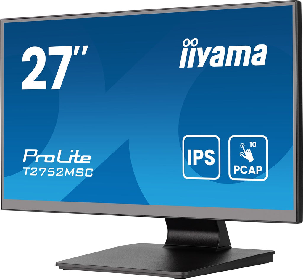 IIYAMA T2752MSC-B1AG 27" Touchscreen Monitor 1920 x 1080 Full HD Windows, Linux