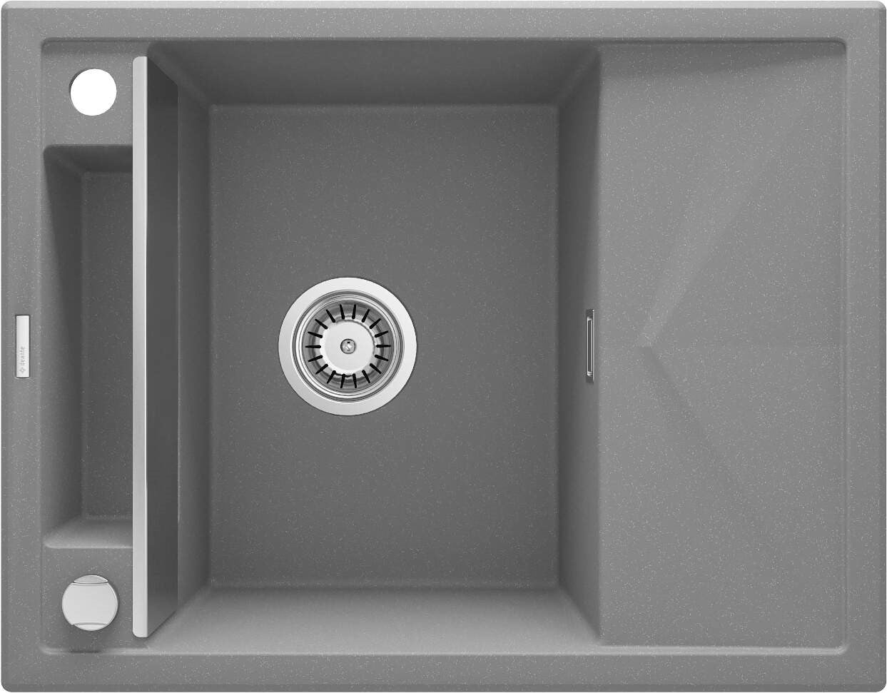 1-bowl magnetic granite sink with drainer