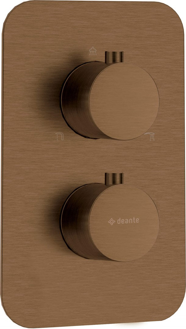 Deante External Element for Thermostatic BOX Brushed Bronze