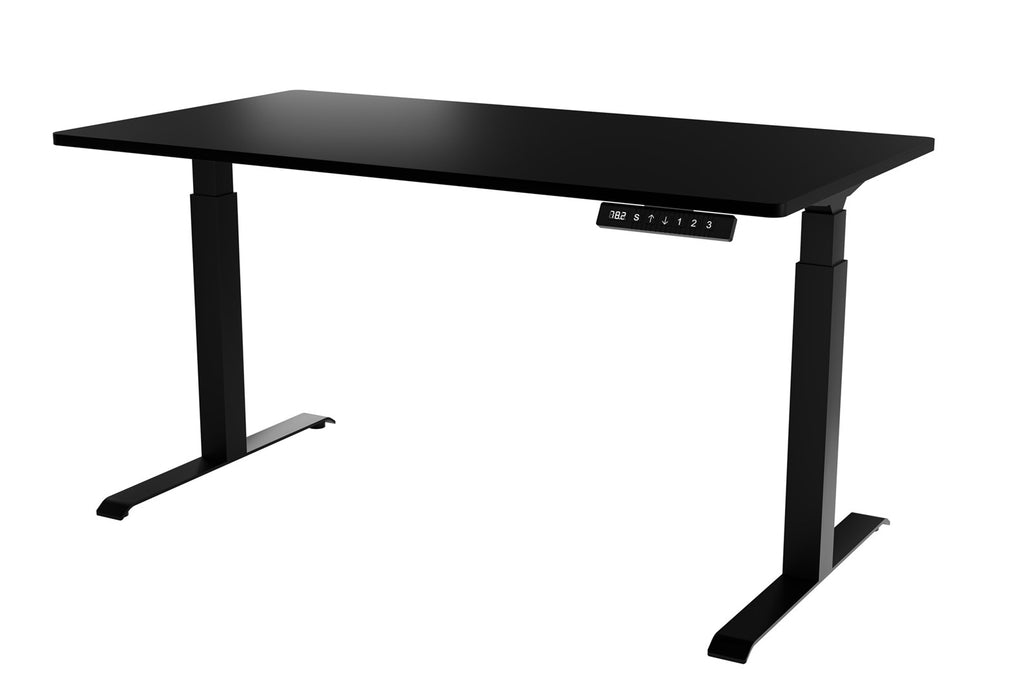 MOON LONG Electric Height Adjustable Desk 150x80 cm Black 72-120 cm 150x80x72-120