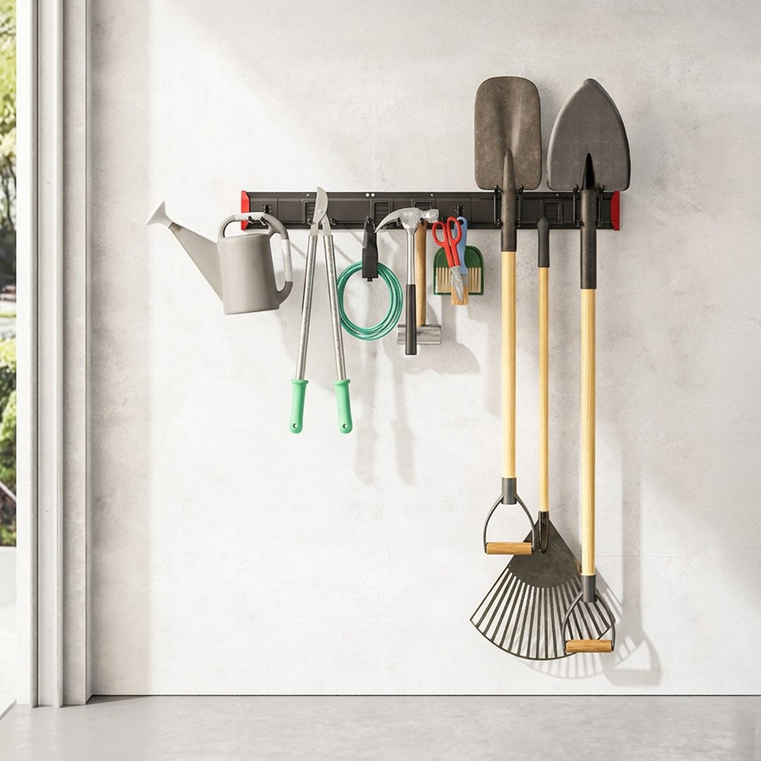 Maclean Wall-Mounted Tool Organizer MC-179, Steel, Max Load 228 kg, 10 Hooks
