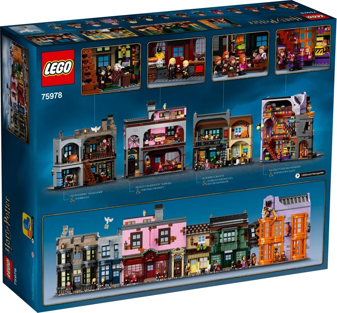 LEGO HARRY POTTER Diagon Alley Set 75978 - Magical Shopping Street