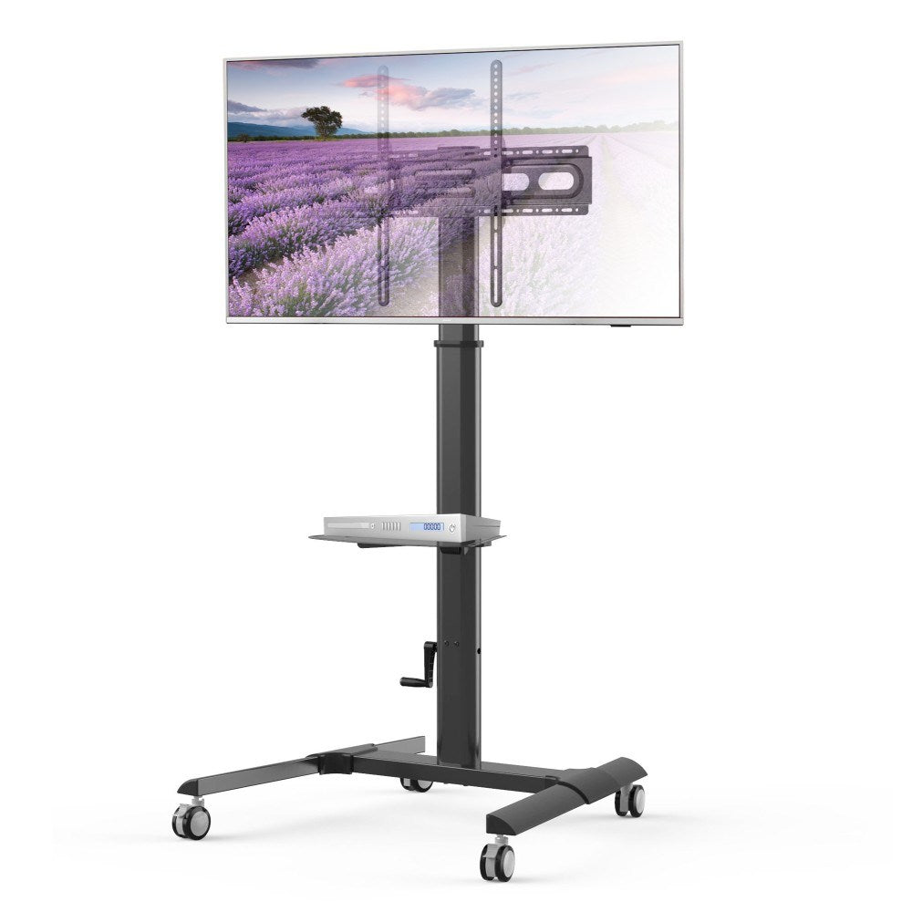 TECHly Multimedia Cart for Flat Panel Displays, 32-70 inches, 40 kg Capacity, VESA Mount, Model 8275255