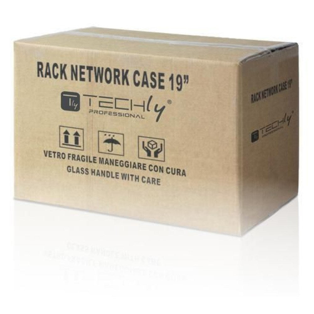 Techly Wall Rack Cabinet 19 6U 450 Grey Assembled I-CASE EL-1006G45