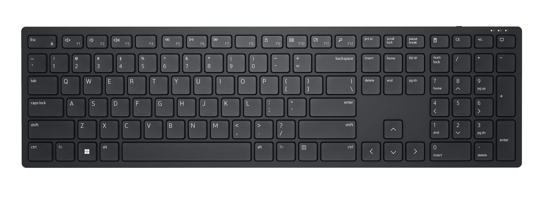 Dell KB500 Wireless Keyboard QWERTY US International Black (KB500-BK-R-INT)
