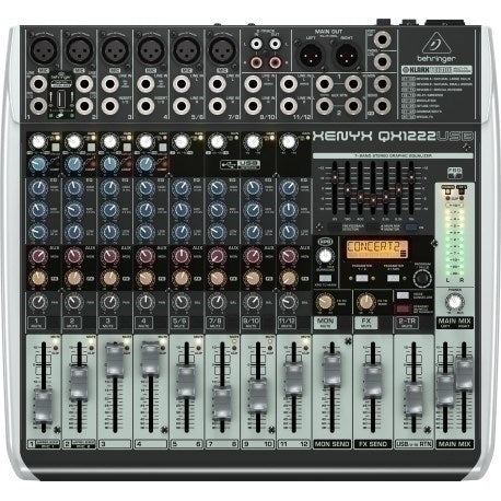 Premium 16-Channel USB Analog Mixer with 4 XENYX Mic Preamps 16-Kanal-USB-Analogmixer 2/2-Bus-Architektur