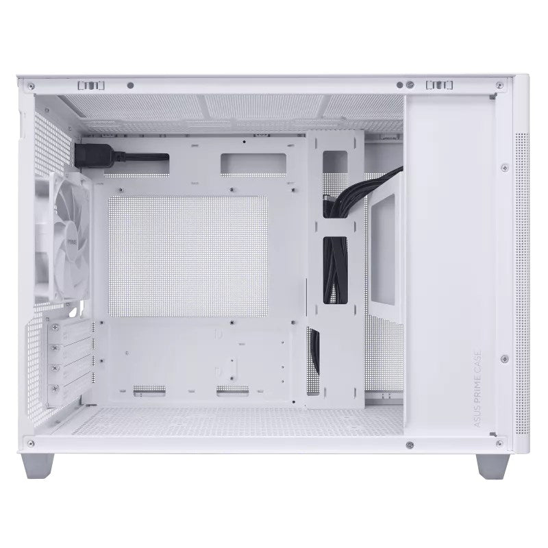 ASUS AP201 Prime Case TG - White MicroATX PC Case
