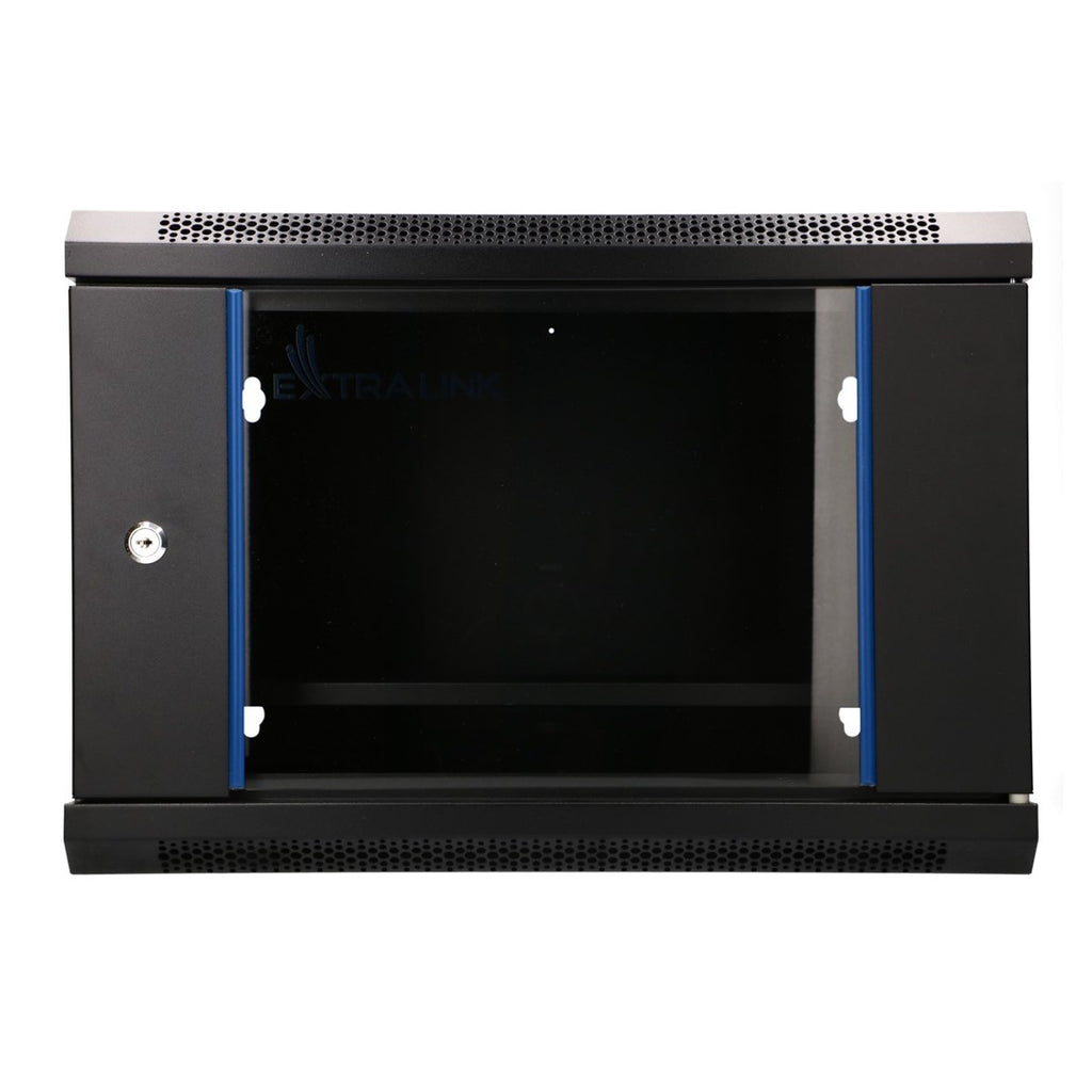Extralink LITE 6U 530X400 WALL-MOUNTED RACKMOUNT CABINET BLACK Freestand/Wall/Floor mounted rack