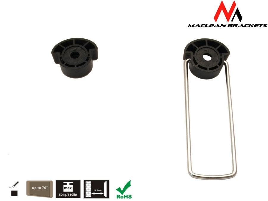 Maclean Ultra-Slim TV Wall Mount for 37-70" Screens - 50 kg Capacity - Model MC-557