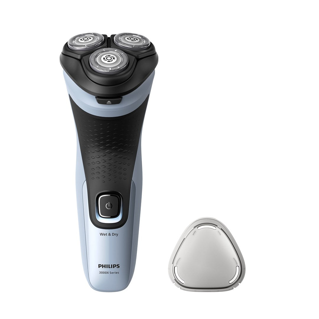 Philips Shaver 3000X Series X3003/00 Elektrischer Nass- und Trockenrasierer - redationstrasierer - black - Blau - Akku - Nickel-Metallhydrid (NiMH) - 40 min - 1 h (X3003/00)