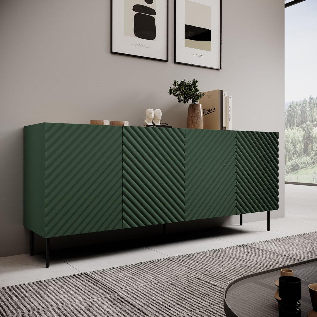 4D2SZ Chest of Drawers ONDA 200x45xH85 Green