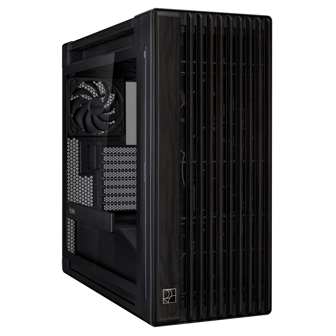 ASUS ProArt PA602 Wood Edition Midi Tower Black - EATX, 420 mm Radiator Support