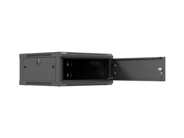 Lanberg Rack Cabinet 4U Wall-Mounted Metal IP20 Two Fans WF01-6604-00B