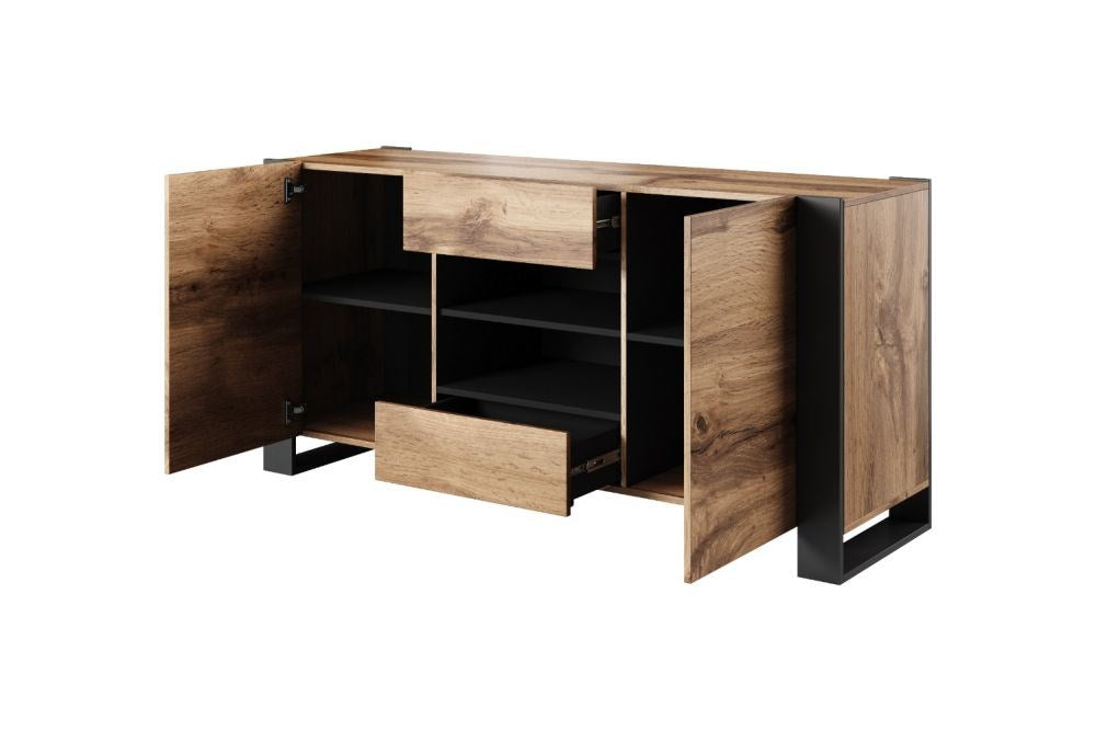 Cama Chest of Drawers WOOD Wotan Oak/Anthracite