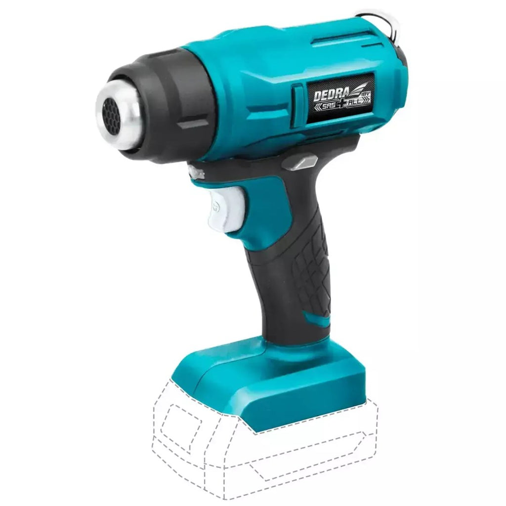 Dedra DED7058 Cordless Heat Gun 18V Max Temp 550C