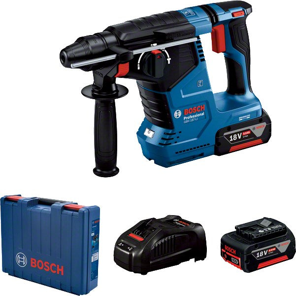 Bosch GBH 187-LI Rotary Hammer Set 2x5.0Ah + Charger + Case