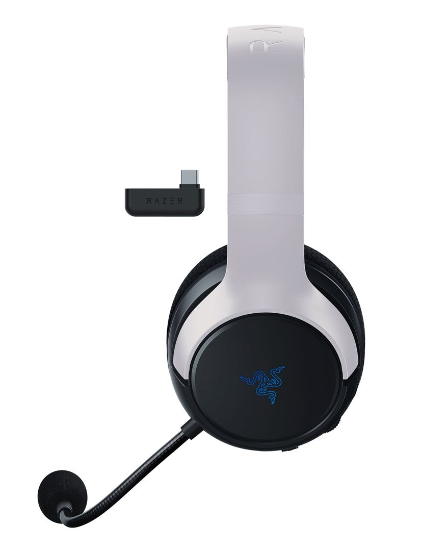 Razer Kaira HyperSpeed Wireless Headphones - Gaming - USB Type-C - Bluetooth - White - Black - Model RZ04-03980200-R3G1
