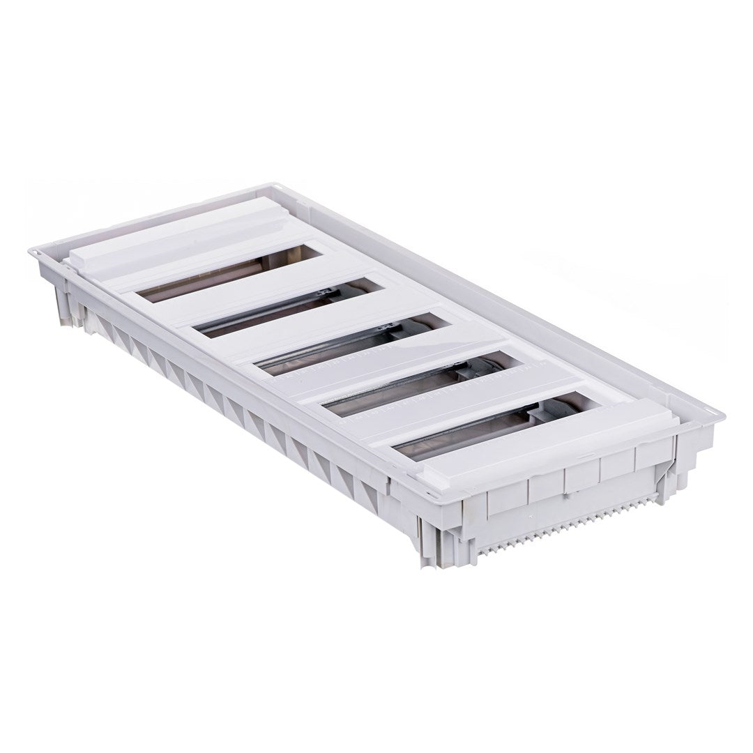 PLASTIC INSTALLATION ENCLOSURE WITH METAL DOOR  FLUSH-MOUNTED  IP40  5 ROWS  60 NOARK PMF 60 107262 MODULES