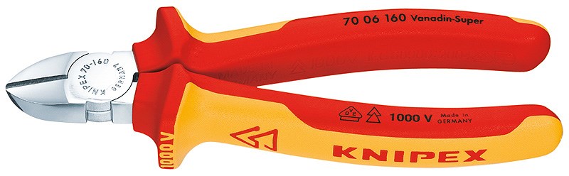 KNIPEX Diagonal Pliers 7006160 Heavy-Duty 1000 g 180 mm x 60 mm x 30 mm