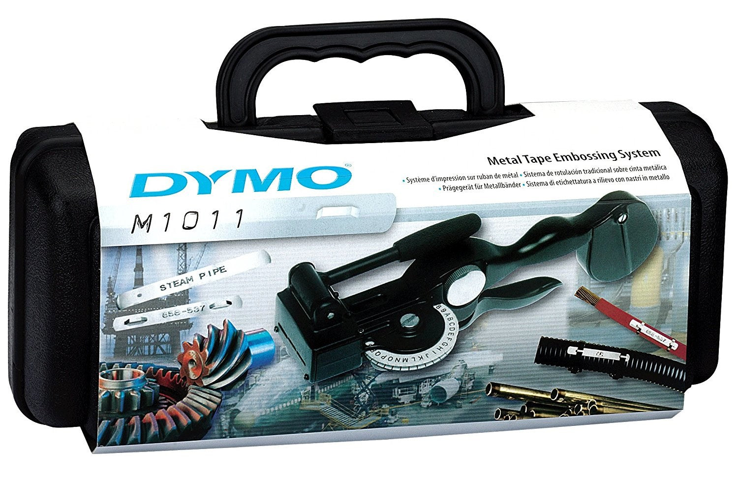 DYMO Metal Lettering Tool RHINO M1011 - Black - Embosses 12 mm Metal or Aluminum Strips (S0720090)
