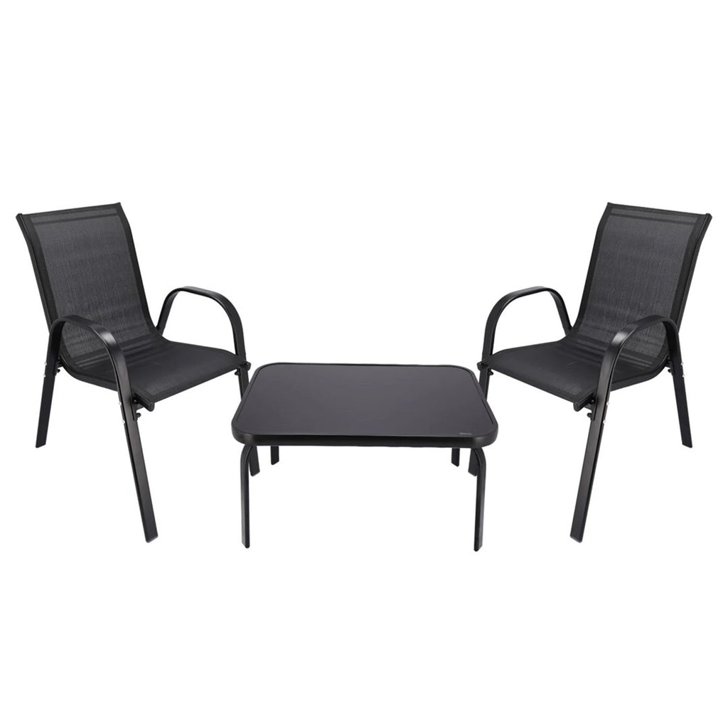 Garden Furniture Set Black Forest - 2 Armchairs and Table