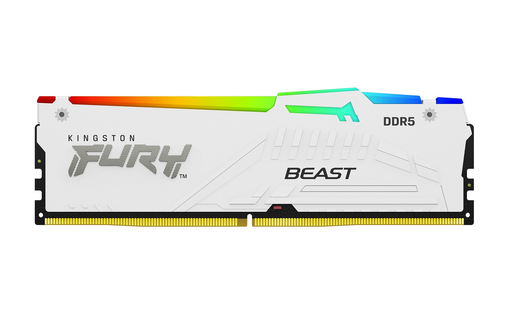 Kingston FURY Beast RGB - DDR5 - Kit - 64 GB: 2 x 32 GB - DIMM 288-PIN - 3000 MHz / PC5-48000 - CL36 - 1.35 V - ungepuffert - on-die ECC - white (KF560C36BWEAK2-64)