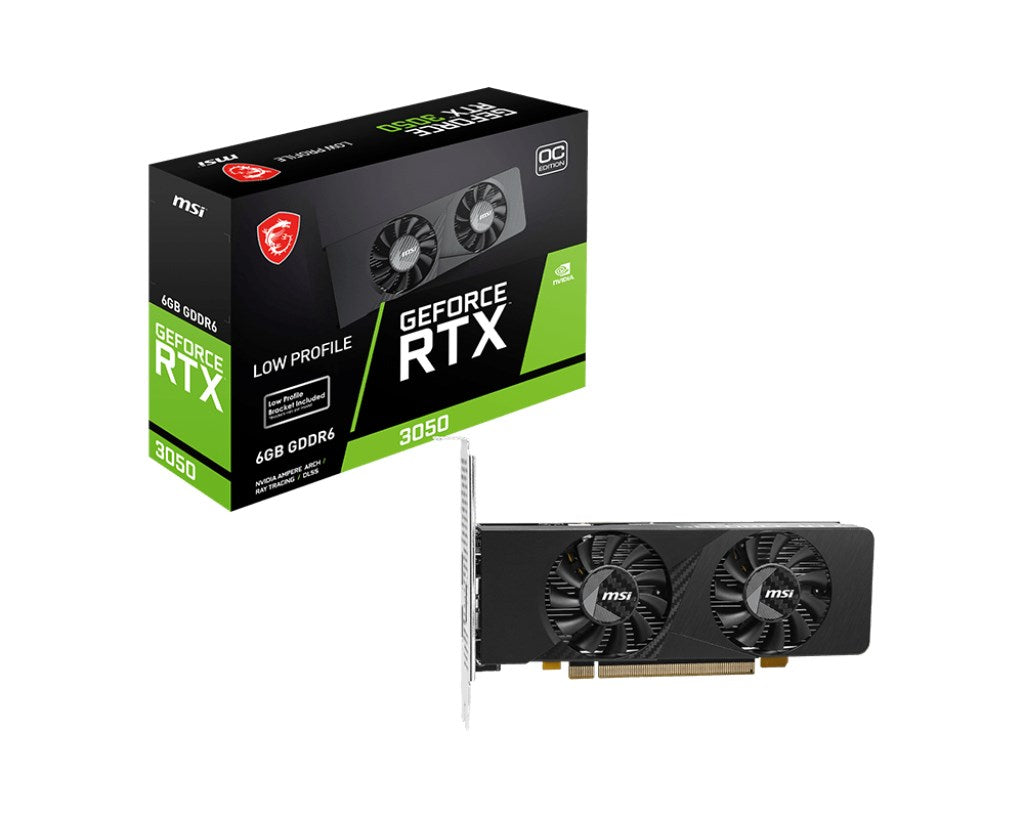 MSI GeForce RTX 3050 LP E 6 G OC Graphics Card 6 GB GDDR6