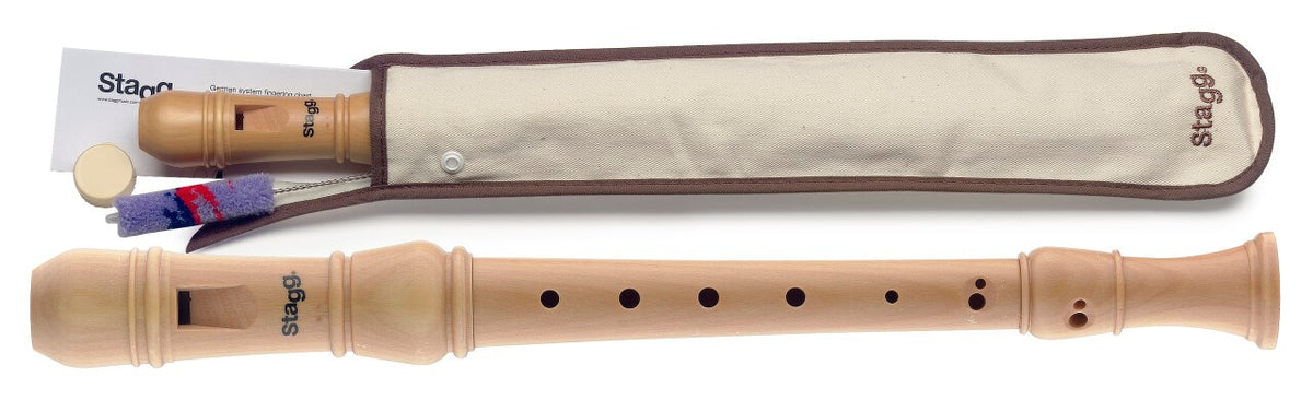 Stagg SREC3GERWD Maple Flute with Case