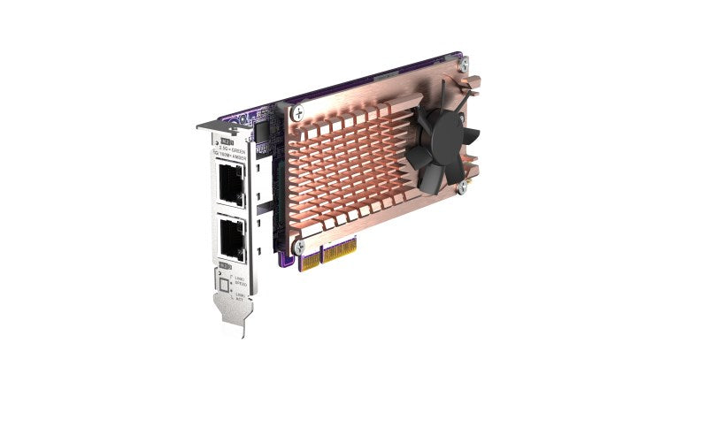QNAP QM2-2P2G2T M.2 NVMe Storage Controller - PCIe 3.0 - Low-Profile - 2.5 Gigabit Ethernet QVP-63 TS-453 TVS-672 QVP-85