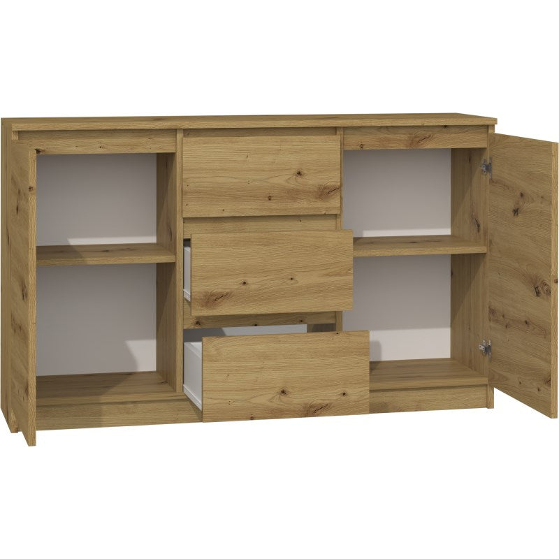 2D3S Chest of Drawers 120 cm Artisan Oak 2D3S
