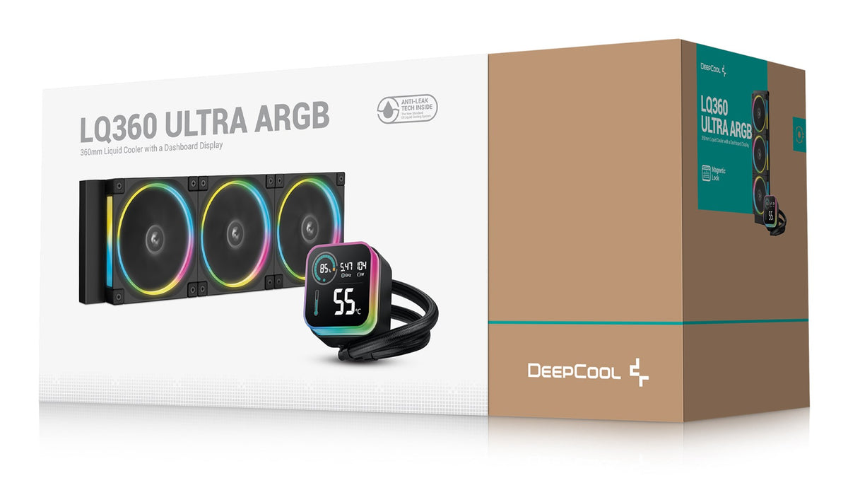 DeepCool LQ360 ULTRA ARGB Processor Liquid cooling kit 12 cm Black
