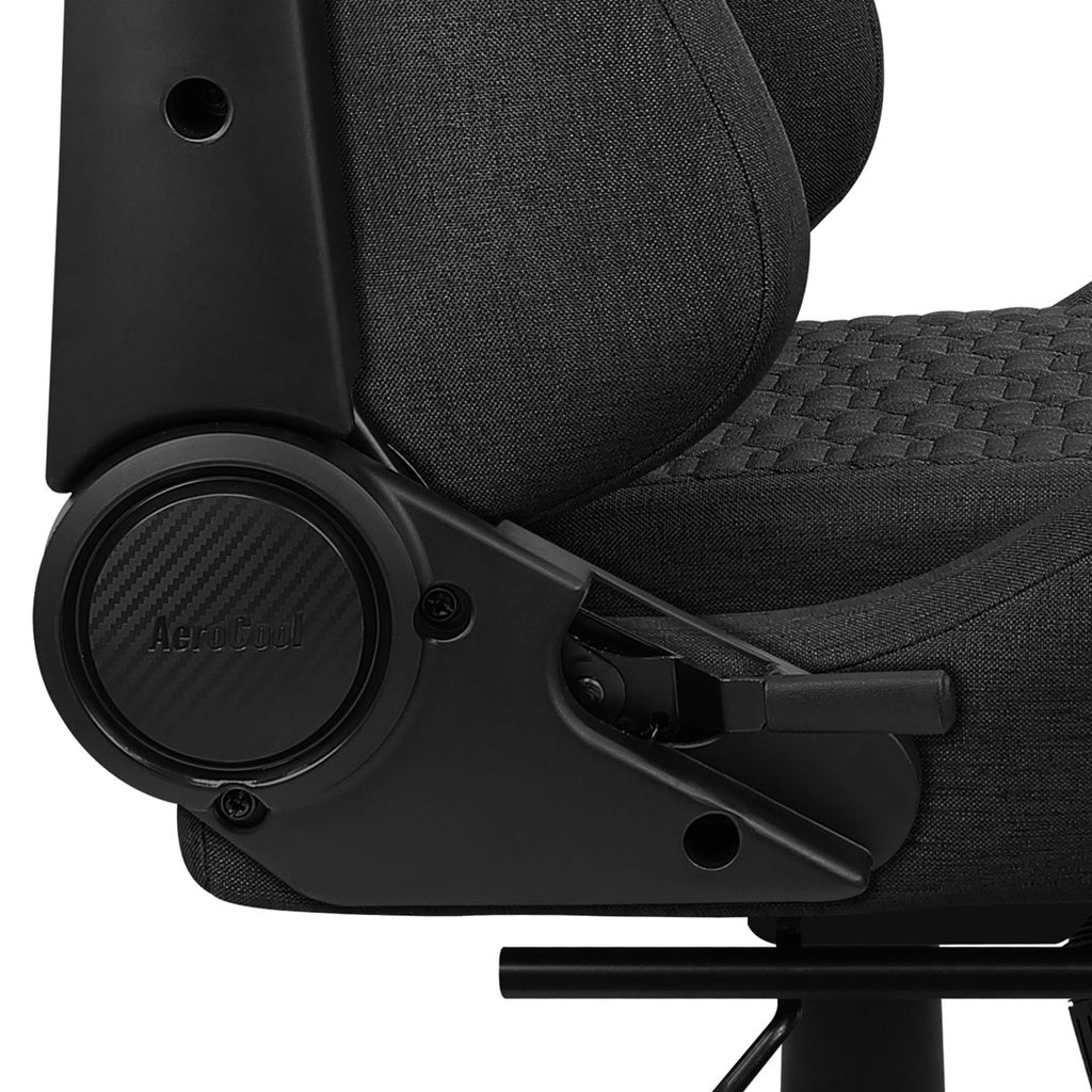 Aerocool ROYALASHBK Premium Ergonomic Gaming Chair - Legrests and Aeroweave Technology