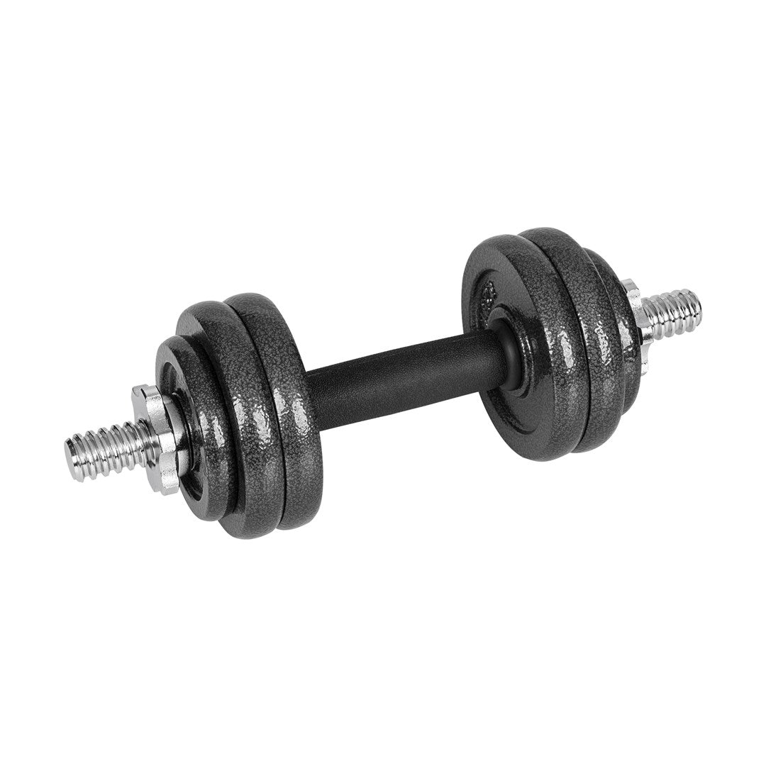 REBEL ACTIVE Adjustable Dumbbells Set 15 kg with Bar in Case