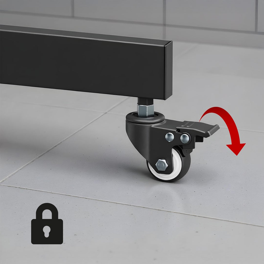 Maclean TV stand/ cart camera shelf on wheels 37-70 max load 45 kg/5 kg shelf max. VESA 600x400 MC-113 B 45kg/5kg
