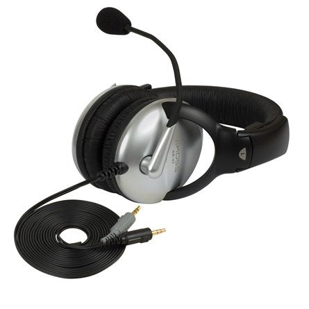 Koss Headset Wired Boom Microphone Black Silver 195679