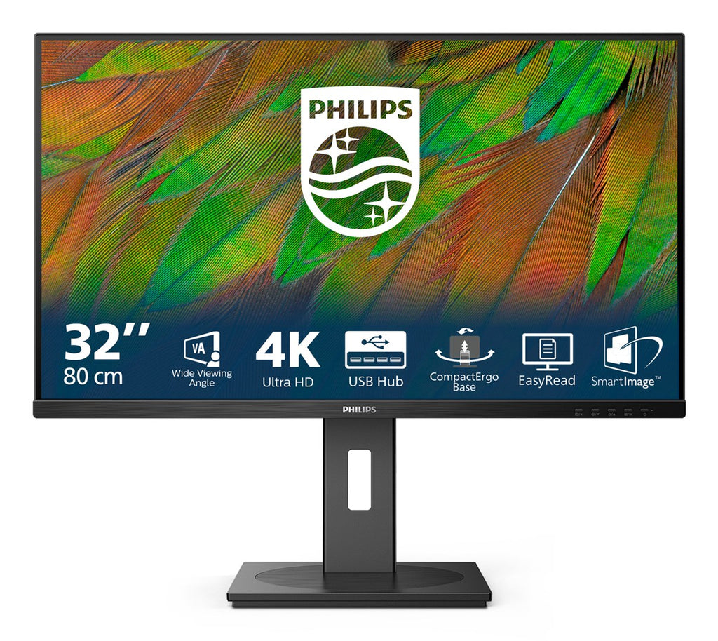 Philips 3000 Series 32B1N3800/00 31.5" 4K Ultra HD LCD Monitor Black