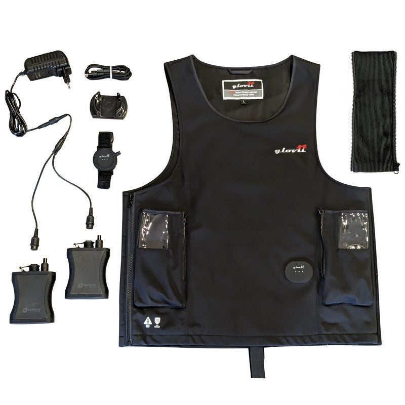 Glovii Water Sport Vest GMV2M - Softshell - Black - Size M - 2247 g - 364x310x115mm