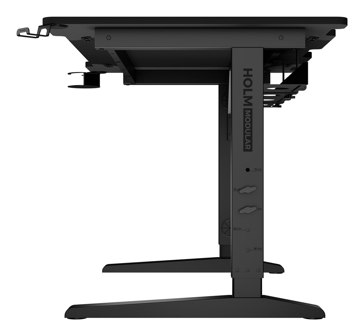 Gaming Desk Genesis Holm Modular - 120 cm - RGB Lighting - Cup Holder - Headset Hook