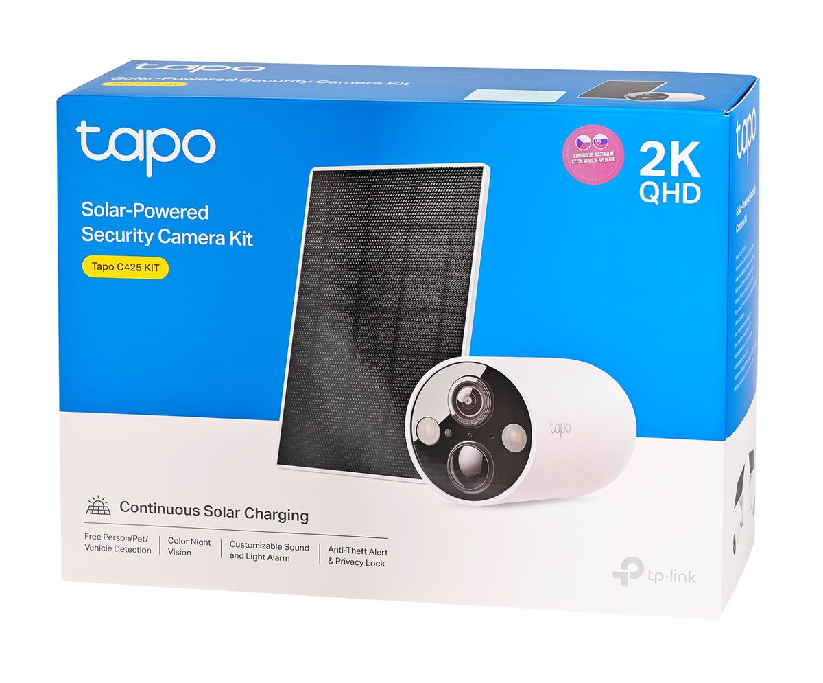 TP-LINK Solar Security Camera Kit 1220 g 100 mm x 220 mm x 287 mm Model Tapo C425KIT