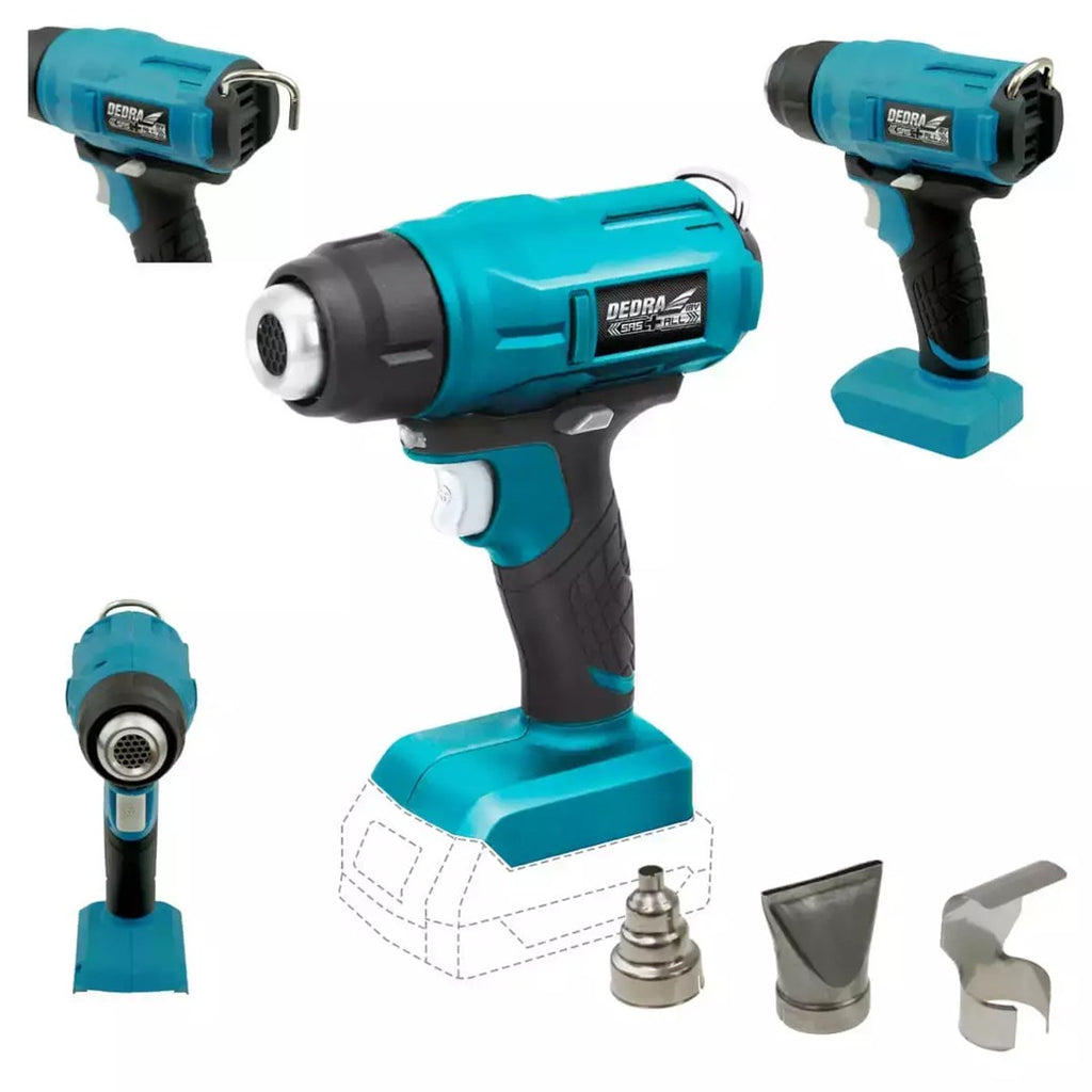 Dedra DED7058 Cordless Heat Gun 18V Max Temp 550C
