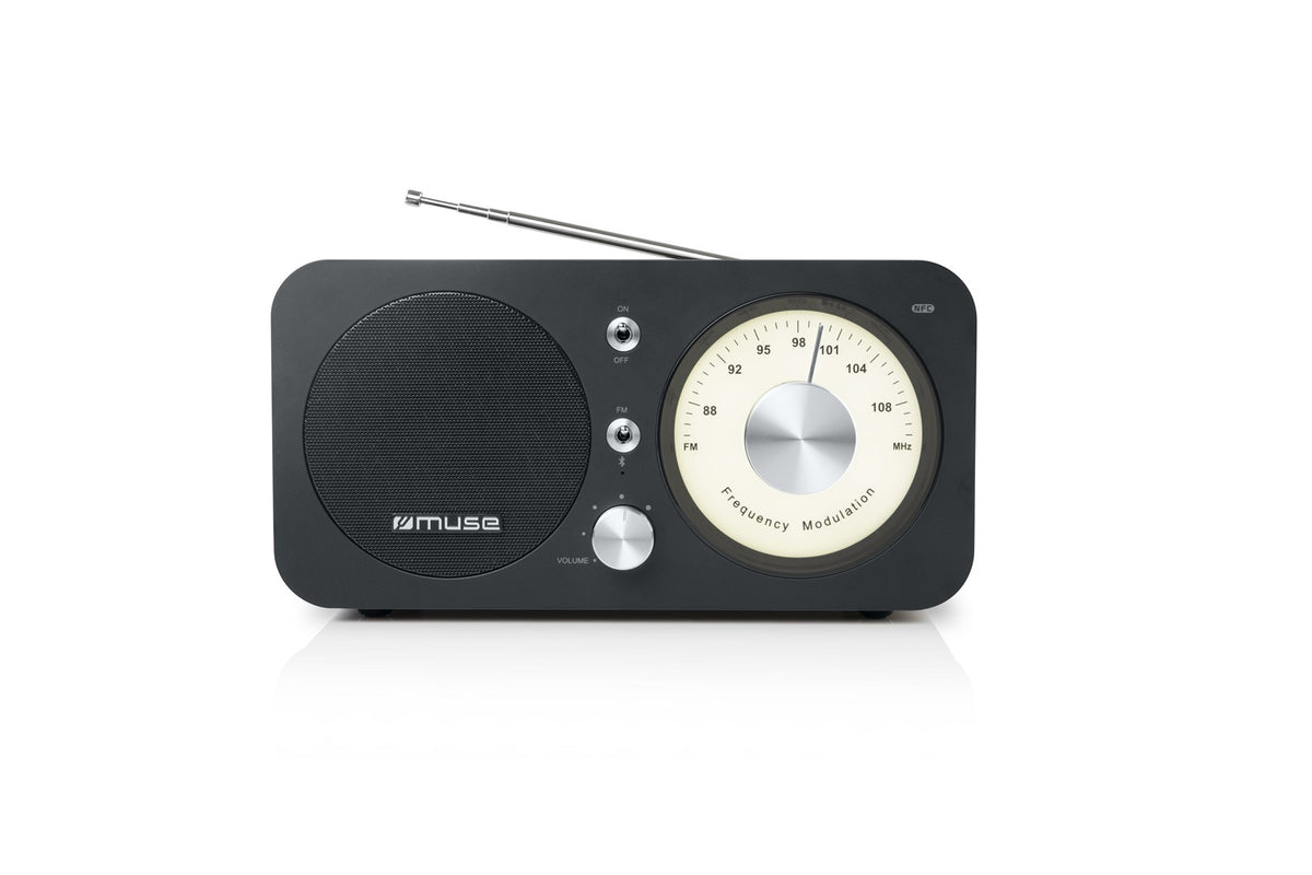 muse M-095BT Portable Radio Black with Bluetooth