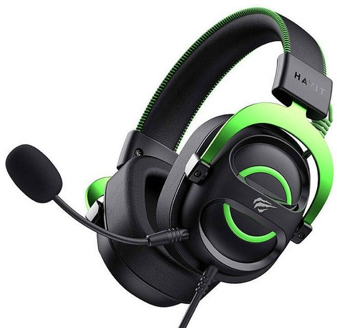 Havit H2002E - gaming headphones  black and green