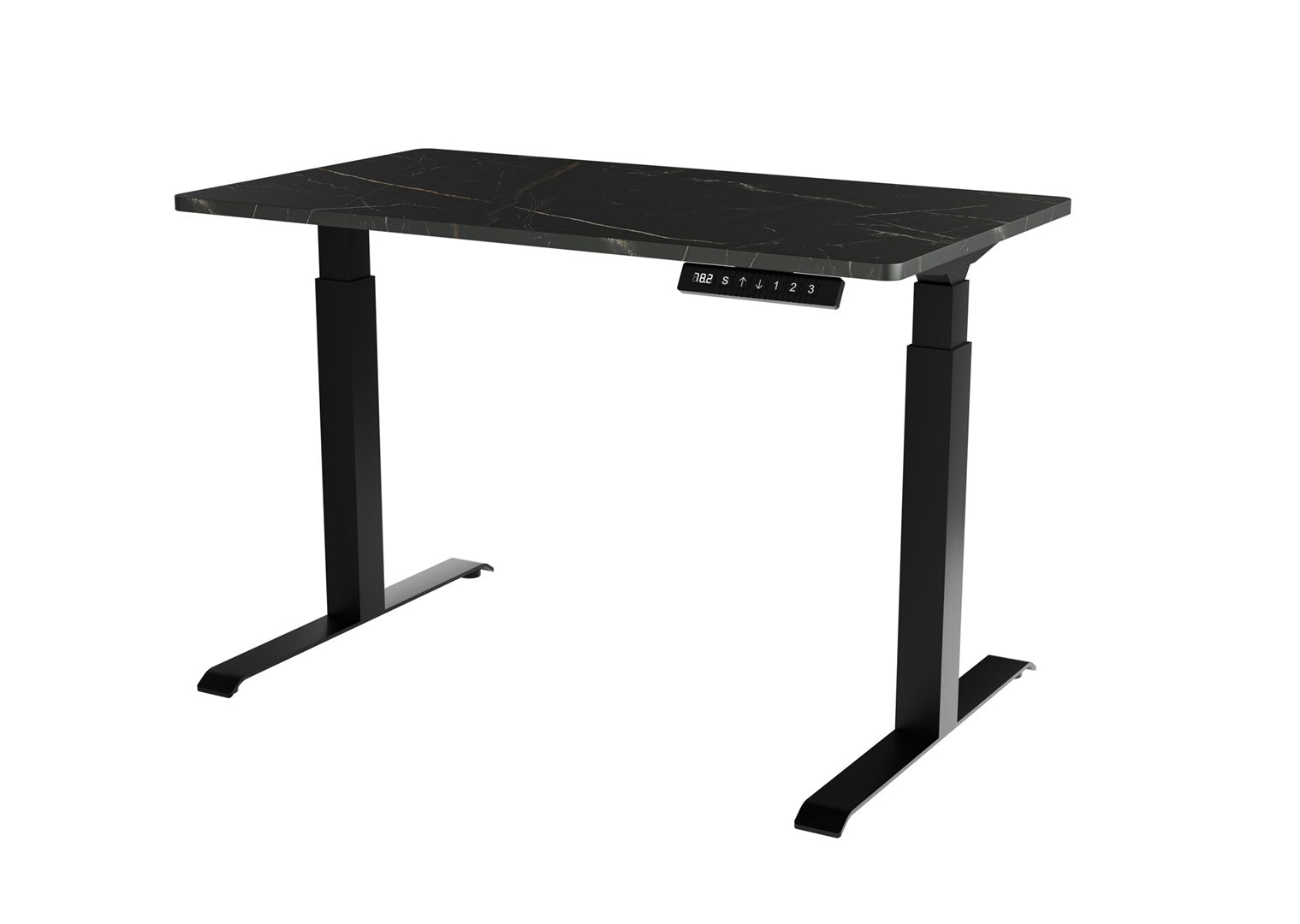 MOON Electric Height Adjustable Desk 121x67 Black/San Sebastian 121x67x72-120